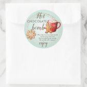 Label van warme chocoladebom (Tas)