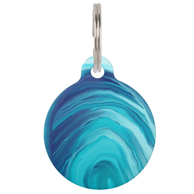 Label van waterdieren huisdierpenning (Voorkant)