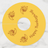 Label van wijnglas - Hoorn van genoeg (Voorkant)