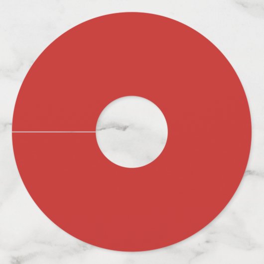 Label van wijnglas - rode harten (Achterkant)