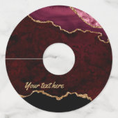 Label van wit en Roos goudgaas (Voorkant)