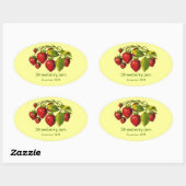 Label verse aardbeienjam (Vel)