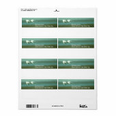Label - verzending - Tern in vlucht (Full Sheet)