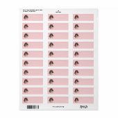  LABEL VICTORIAANS CHERUB RETURN ADRES (Full Sheet)