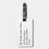 Label Vintage illustratie afvoergereedschap Bagagelabel (Achterkant verticaal)