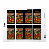 Label Vintage Retro Stripboek Cover (Full Sheet)