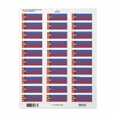 Label Vlag retouradres VS (Full Sheet)