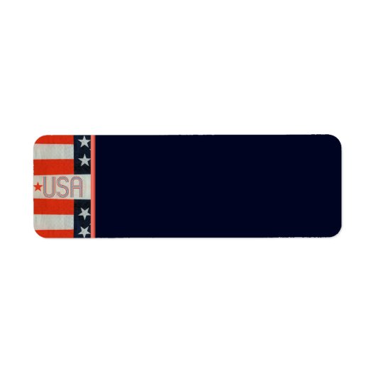 Label Vlag retouradres VS (Voorkant)