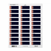 Label Vlag retouradres VS (Full Sheet)