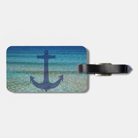 Label voor Anchor Travel Bagagelabel (Achterkant horizontaal)