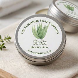 Label voor bad- en lichaamsproducten - aloë vera -