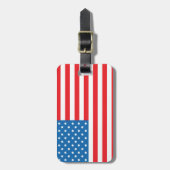 LABEL voor bagage onder Amerikaanse vlag Bagagelabel (Voorkant verticaal)