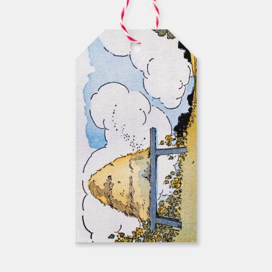 Label voor  bijenkorven voor honing cadeaulabel (Achterkant)