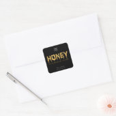 Label voor bijenwas kaars 'Honey Drip' (Envelop)