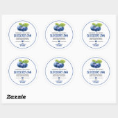 Label voor blauwebesconserveringsglas (Vel)