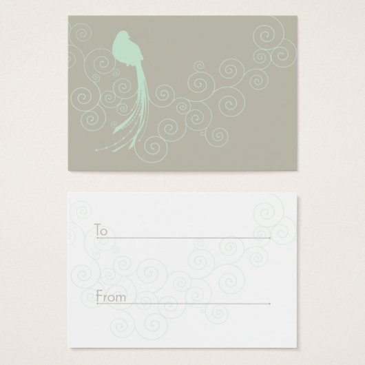 Label voor cadeau voor alle doeleinden visitekaartje (Voorkant /achterkant)