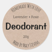 label voor deodorant (Voorkant)