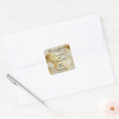 Label voor druppelflesje van ivoormarmer en goudfo (Envelop)