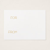 Label voor feestcadeaus - vrolijk kerstfeest visitekaartje (Achterkant)