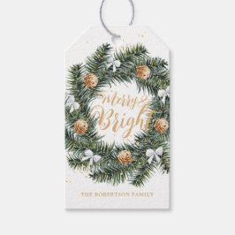 Label voor feestdagen met prettige feestdagen en f cadeaulabel