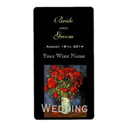  label voor florale fijne bruiloft