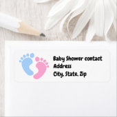  label voor gender reveal baby shower (Insitu)