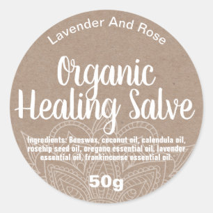 label voor genezingsbalm