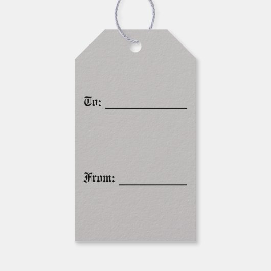 label voor gotisch kruisgeschenk cadeaulabel (Achterkant)