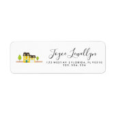 label voor het gele huisadres (Voorkant)