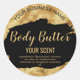 label voor het goudproduct van boter