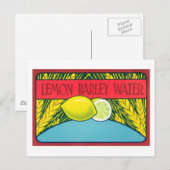 label voor het laagwater voor gerst briefkaart (Voorkant / Achterkant)