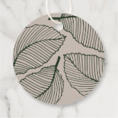 Label voor het ophangen van Logo van modern ledere (Achterkant)