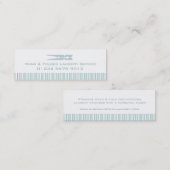 Label voor het slaan van wasmachines / visitekaart (Voorkant / Achterkant)