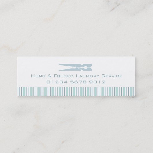 Label voor het slaan van wasmachines / visitekaart (Voorkant)