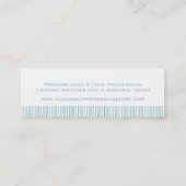 Label voor het slaan van wasmachines / visitekaart (Achterkant)