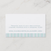 Label voor het slaan van wasmachines / visitekaart (Achterkant)