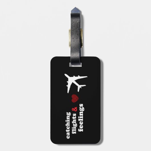 Label voor het vangen van vluchten en gevelbekledi bagagelabel (Achterkant verticaal)