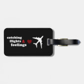 Label voor het vangen van vluchten en gevelbekledi bagagelabel (Achterkant horizontaal)