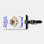 Label voor hondendoedeltherapie bagagelabel (Voorkant horizontaal)