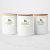 Label voor ingeblikte augurken voedselcontainer etiket (Flessen)