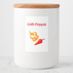 label voor jars voedselcontainer etiket