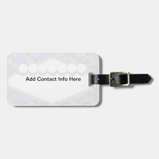 Label voor jasplot bagagelabel (Voorkant horizontaal)