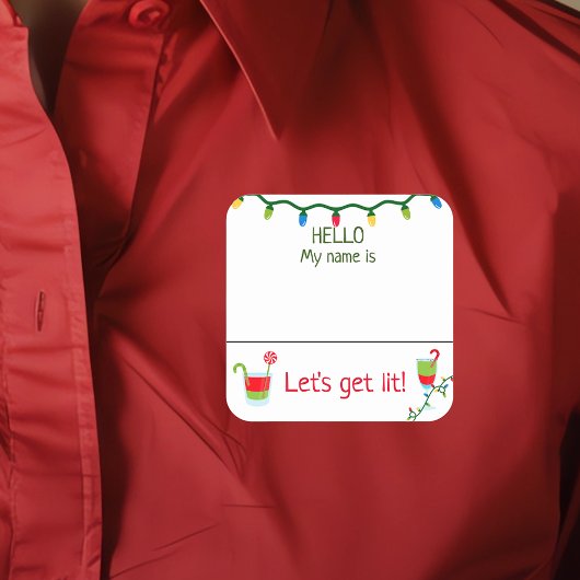 Label voor kerstcadeaubonbons