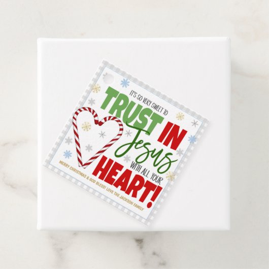 Label voor kerstcadeautjes (In situ)