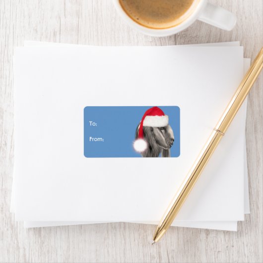 Label voor kerstcadeautjes voor buck (Insitu)