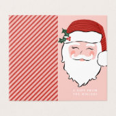 Label voor kerstcadeautjes voor kerstcadeautjes in kaart (Buitenkant ongevouwen)