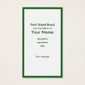 Label voor kerstcadeautjes voor lezen mandje visitekaartje (Achterkant)