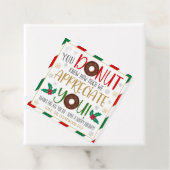 Label voor kerstdonut Gift (In situ)