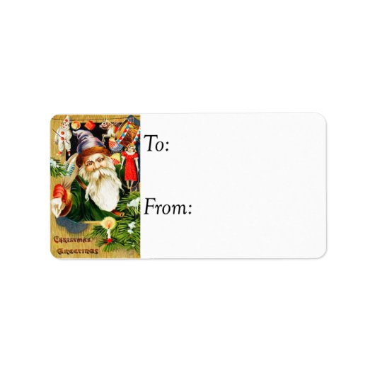 Label voor kerstkerstkerstkerstcadeaus (Voorkant)