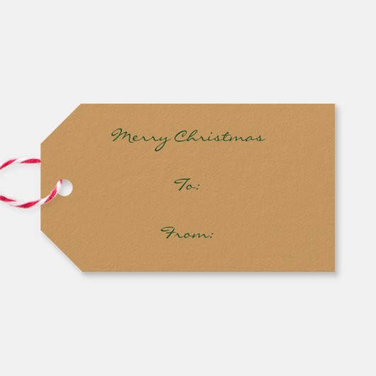 Label voor kerstkerstkerstkerstcadeaus cadeaulabel (Achterkant Horizontaal)